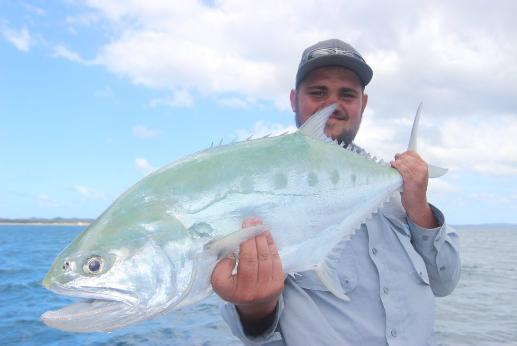 This queenfish was the catch of the day for Keiron while out on the beautiful waters of Hervey Bay. This queenfish was the catch of the day for Keiron while out on the beautiful waters of Hervey Bay.